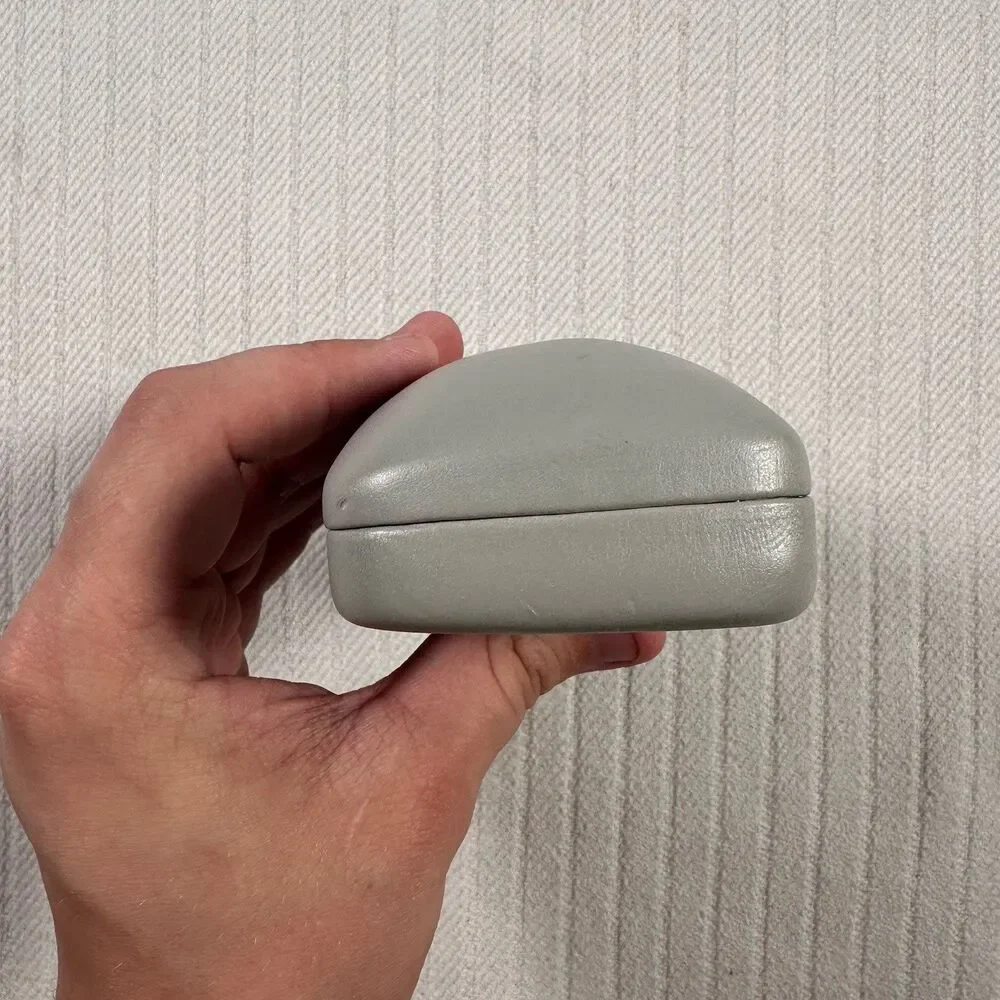 Calvin Klein Eyeglass & Sunglass Hard Case Gray Silver Clam Shell